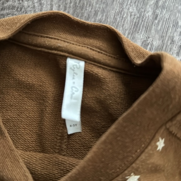 Rylee & Cru star brown pullover crewneck 4/5 - Picture 2 of 2